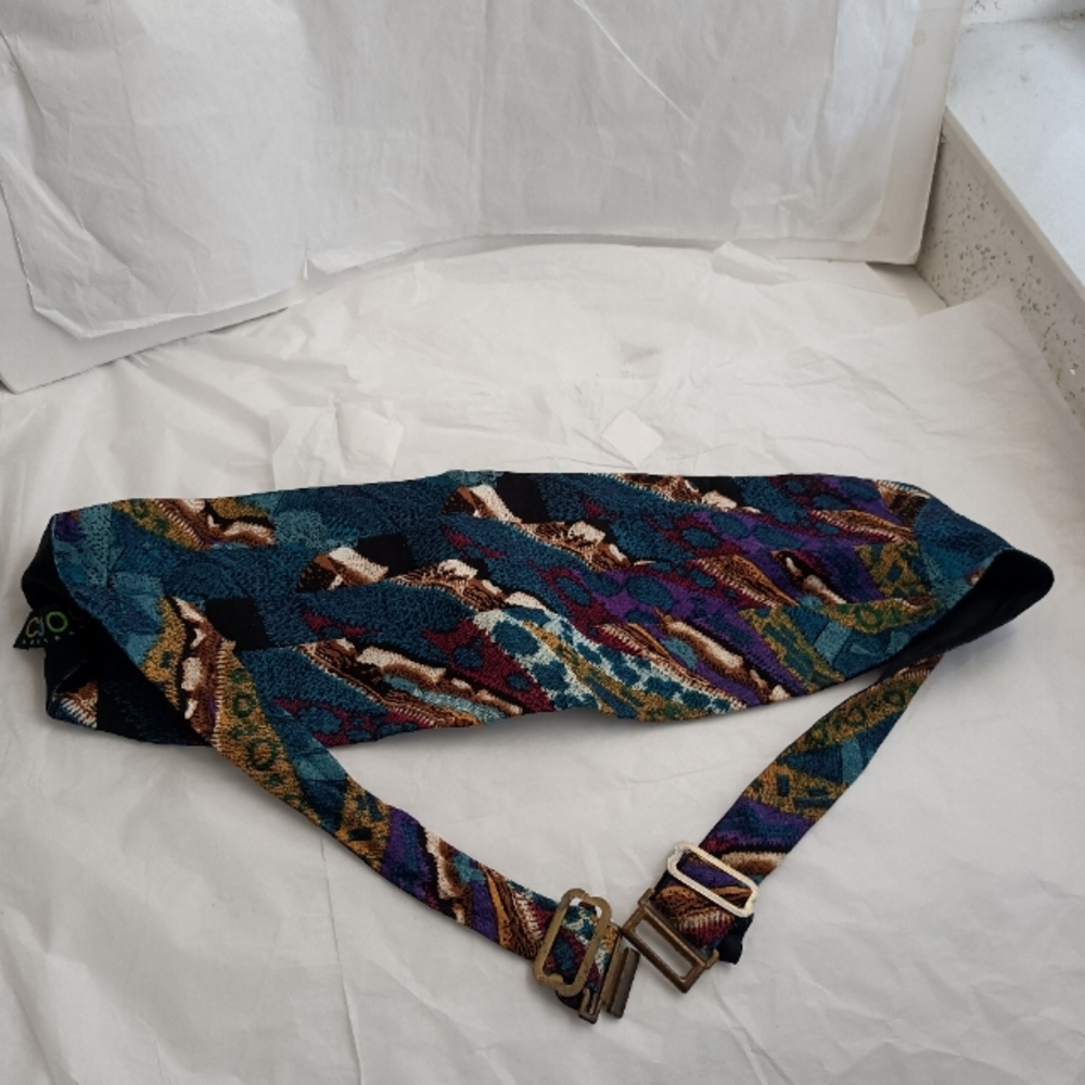 Coogi Waist Smoking Tuxedo multicolor Belt Rare